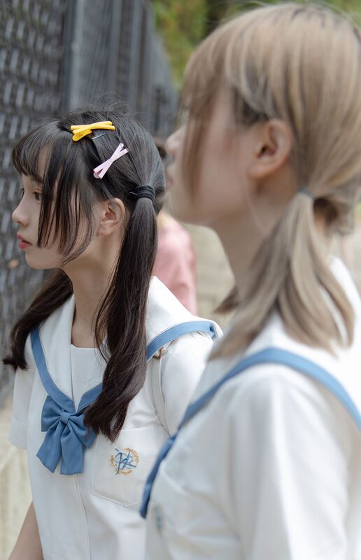 森萝财团写真 JKFUN025 默陌&Aika  80D白丝过膝袜